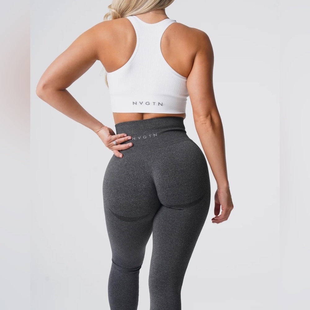 NVGTN gray speckled seamless leggings